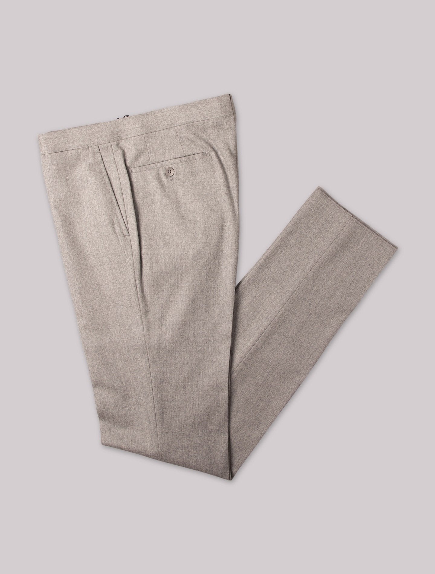 Light Grey Mid Rise Trousers