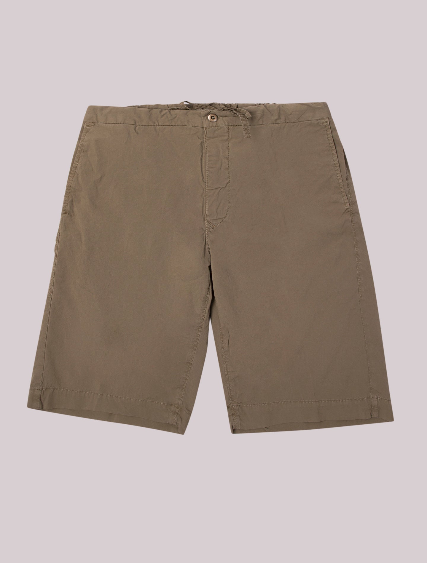 Light Weight Cotton Drawsting Shorts Green Incotex Shorts 30