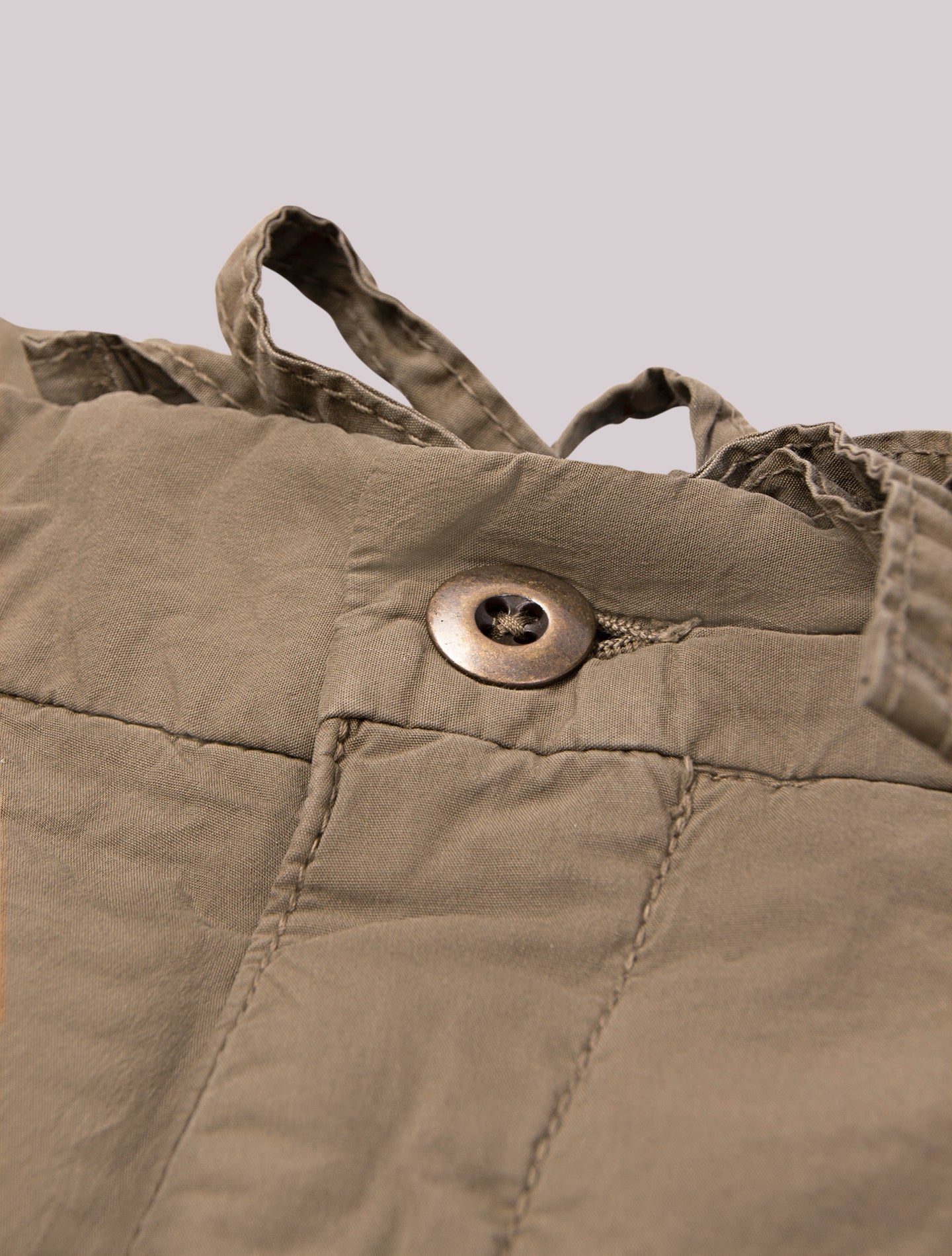 Light Weight Cotton Drawsting Shorts Green Incotex Shorts 30