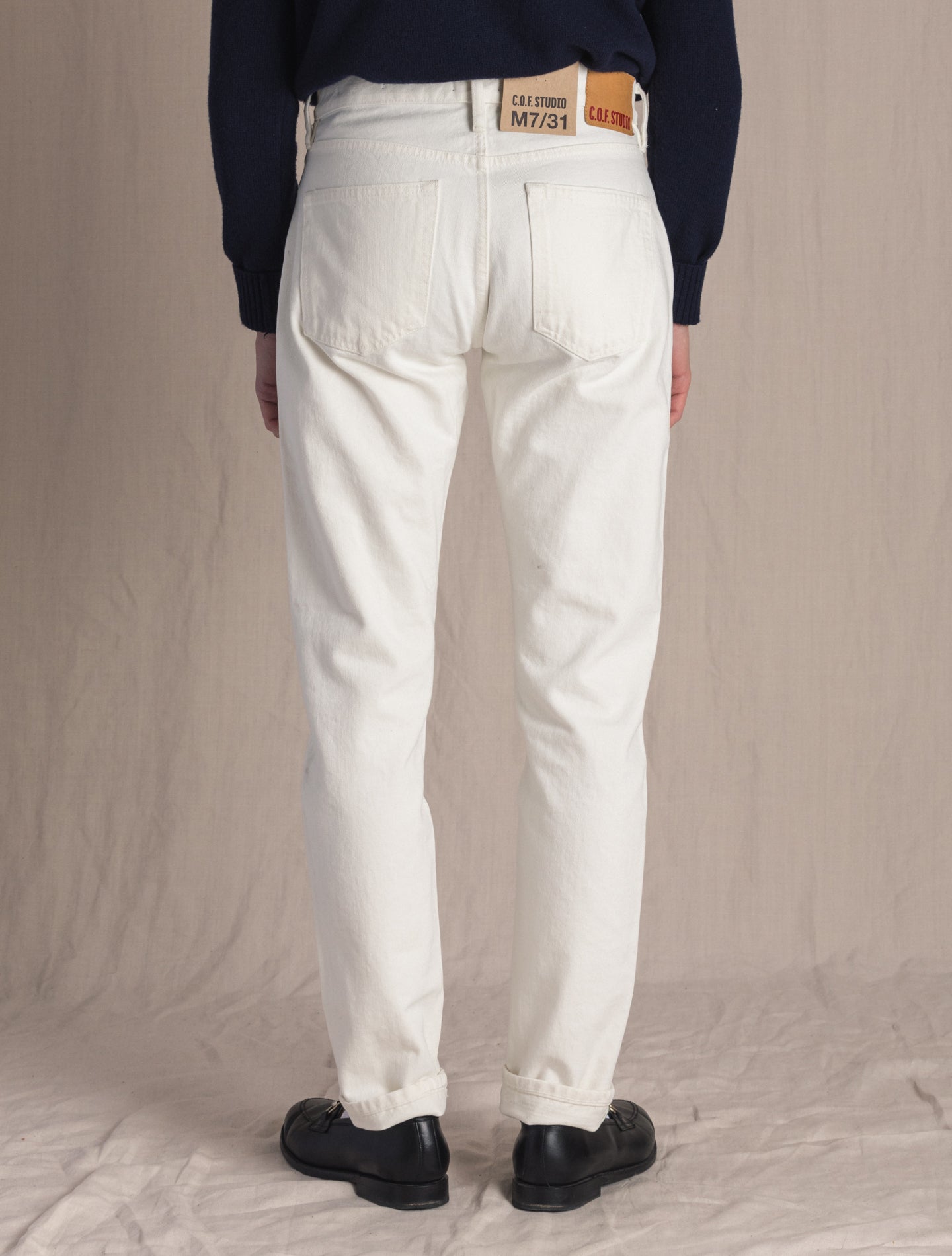 M7 Tapared Jeans White C.O.F. Jeans 30