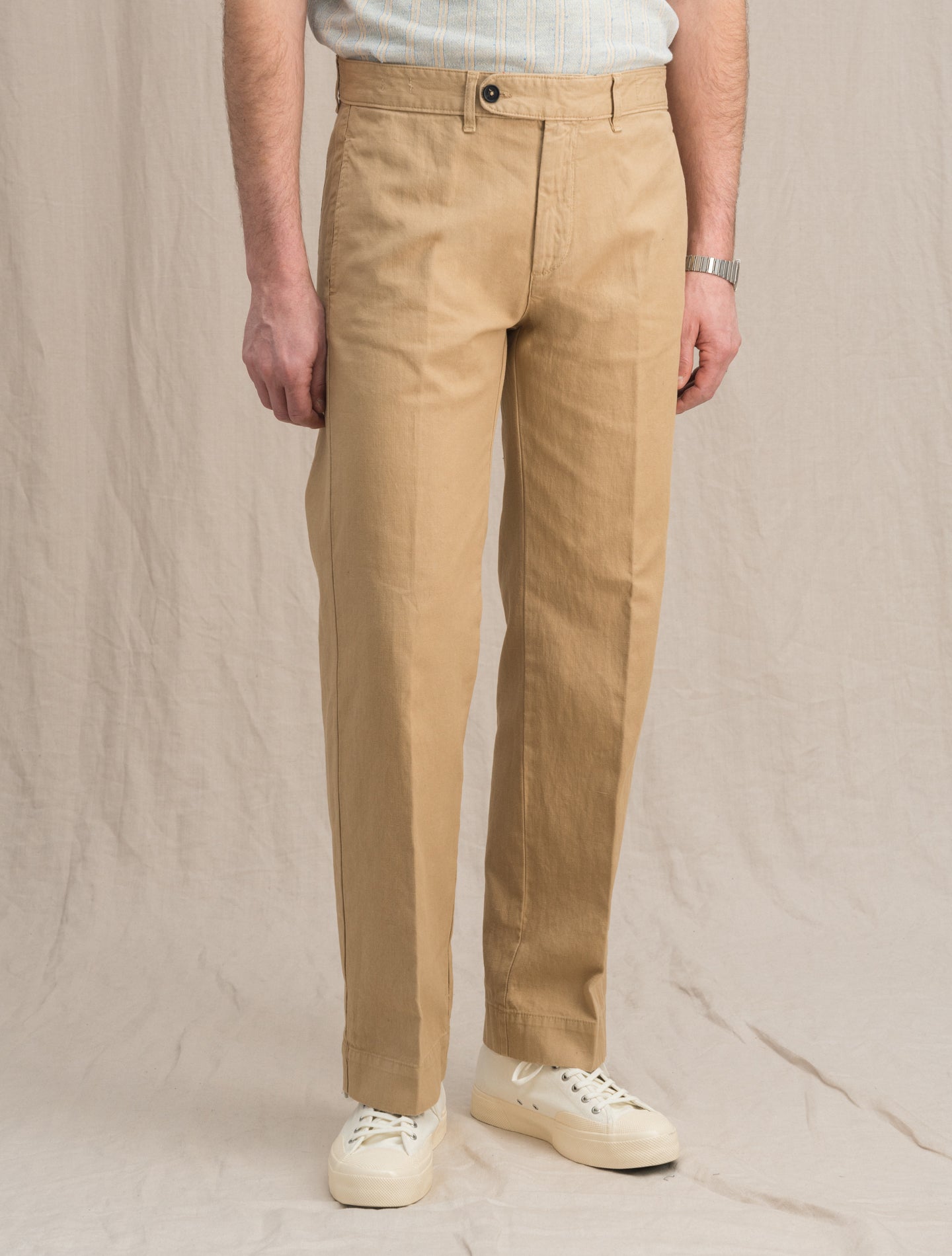 Marlin2 Cotton Linen Trouser Beige Massimo Alba Trousers 46
