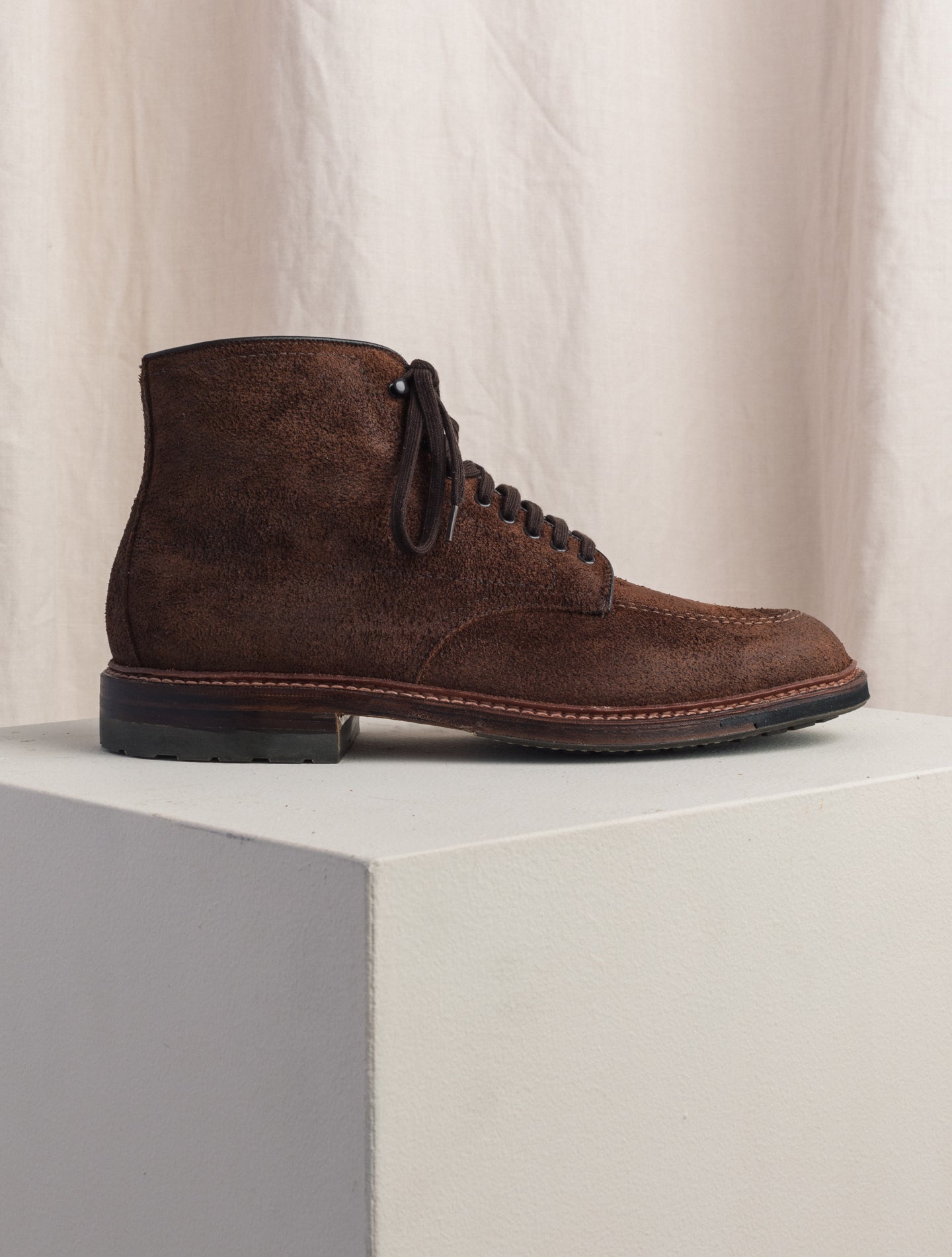 Mocc Toe Boot Reverse Olied Nubuck Tobacco Alden Boots US 6,5