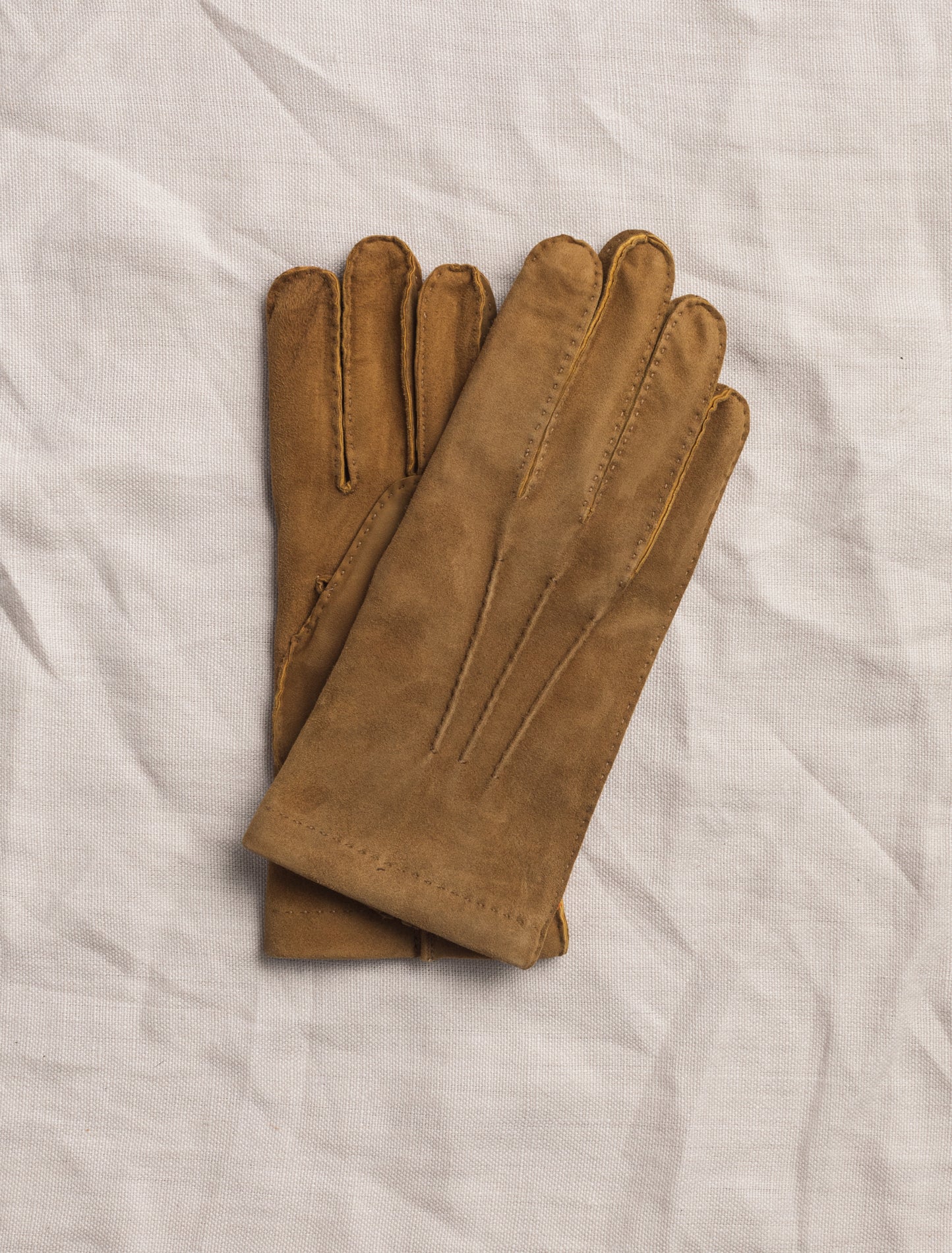 Mustard Suede Gloves Mario Portolano Gloves 7,5