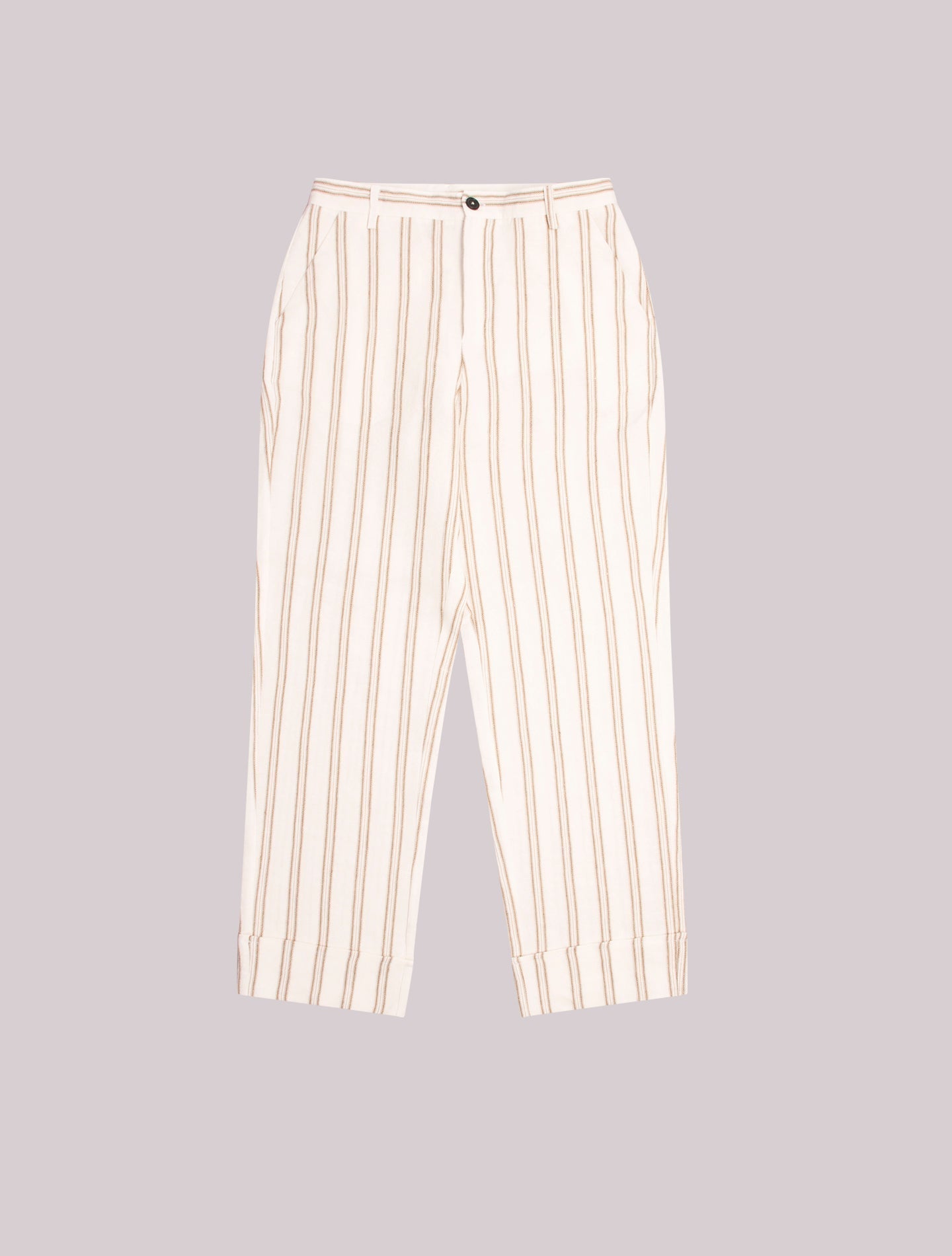 Nairobi Straight Cropped Pant Off White Massimo Alba Trousers IT 40
