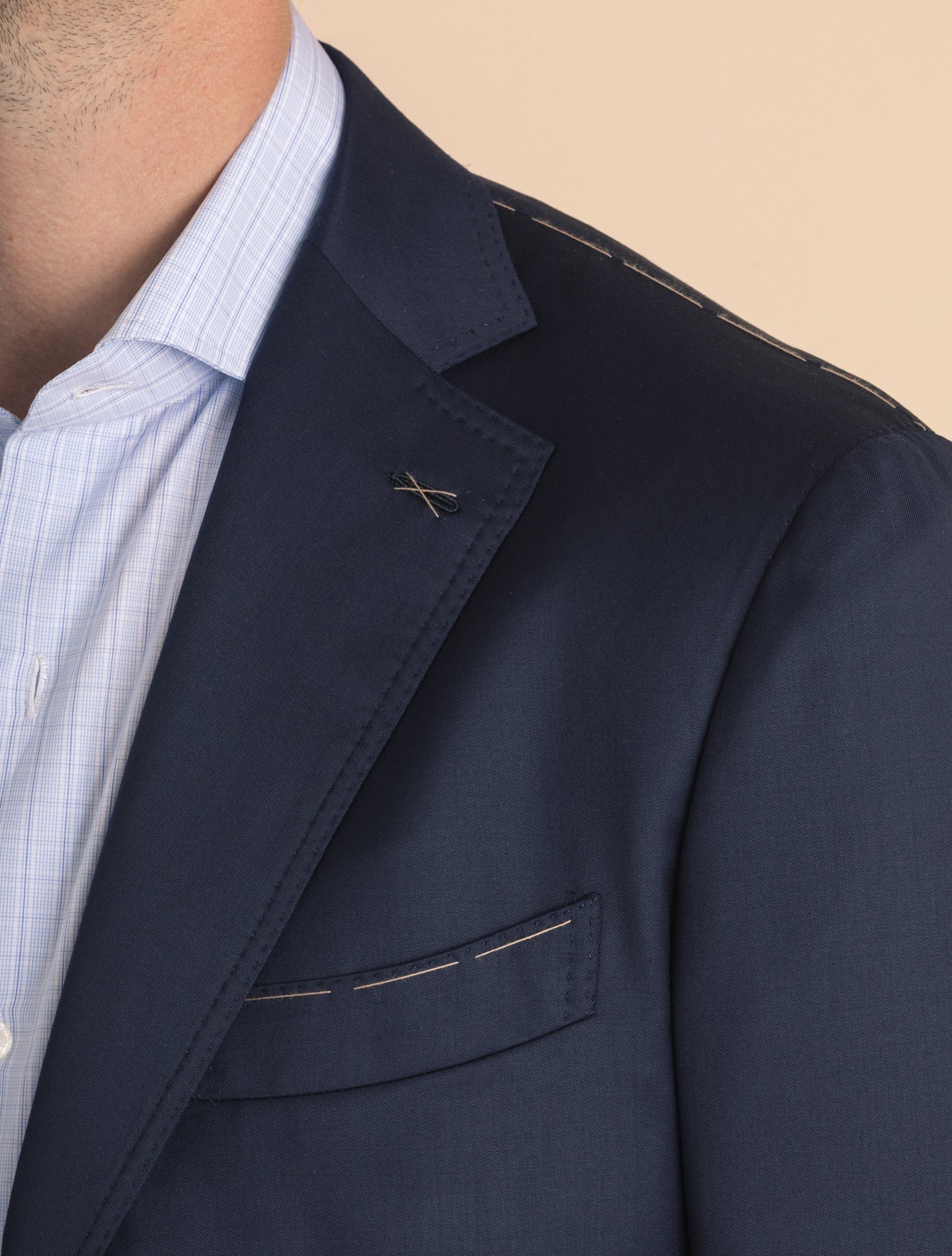 Navy Dresswool Single Breasted Suit | Gabucci