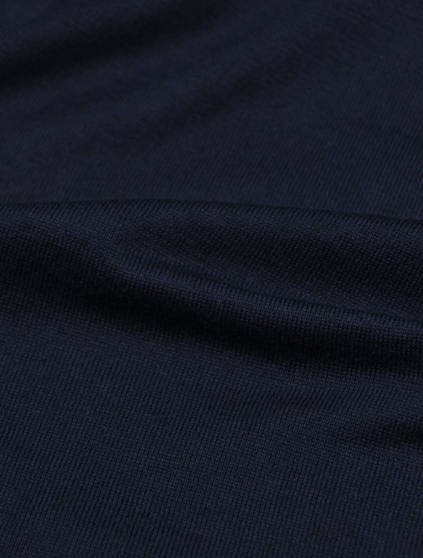 Navy  Fine Crewneck Short Sleeve