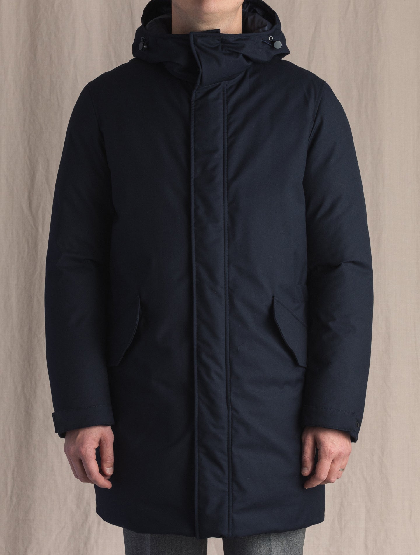 Navy Technical Parka | Gabucci