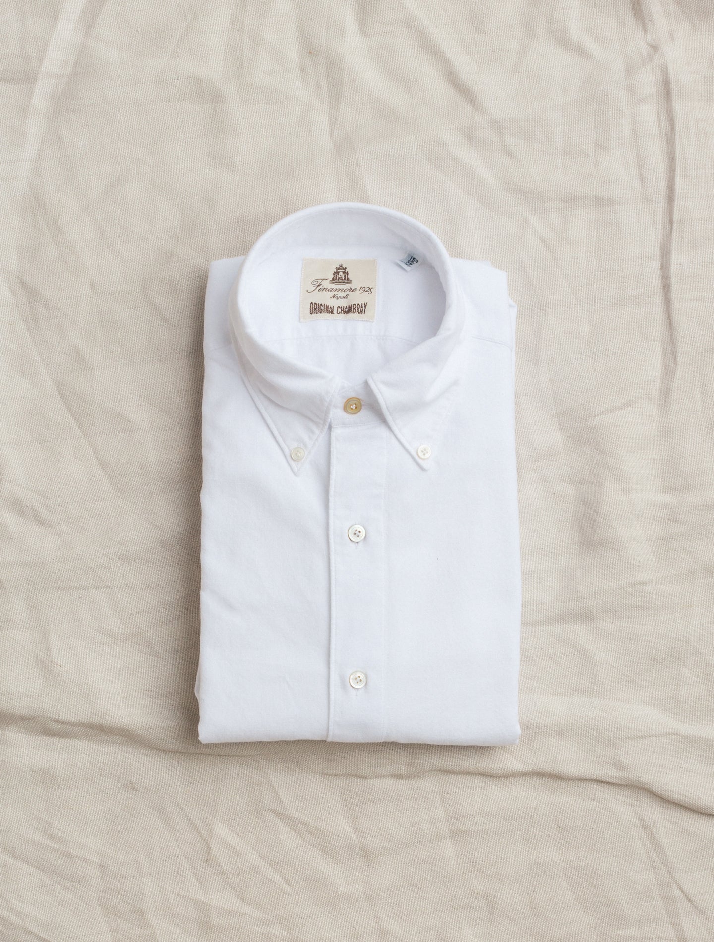 Original Chambray Tokyo Shirt White Finamore Shirts 37