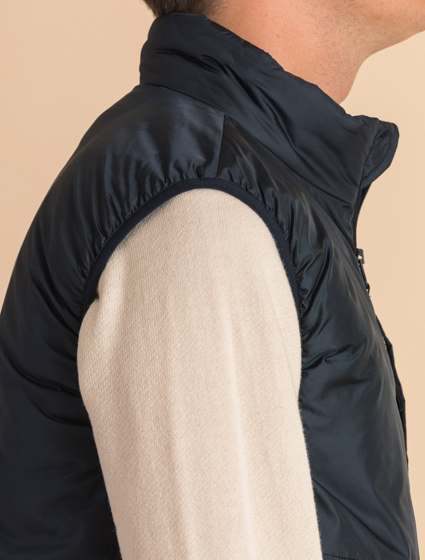 Padded Jil Gilet Navy Aspesi Outerwear XS