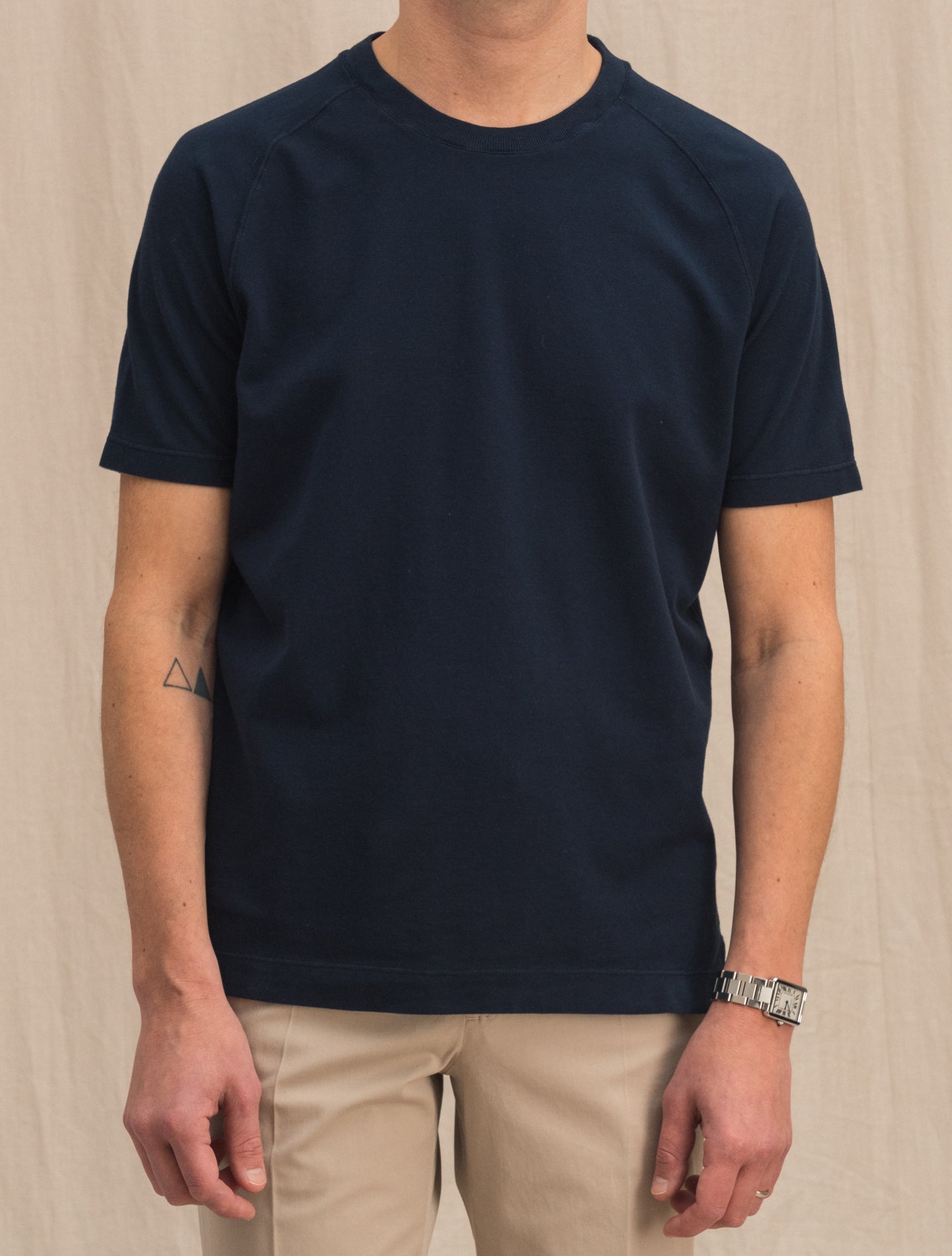 Pique Raglan T-Shirt Navy Zanone T-shirts 48