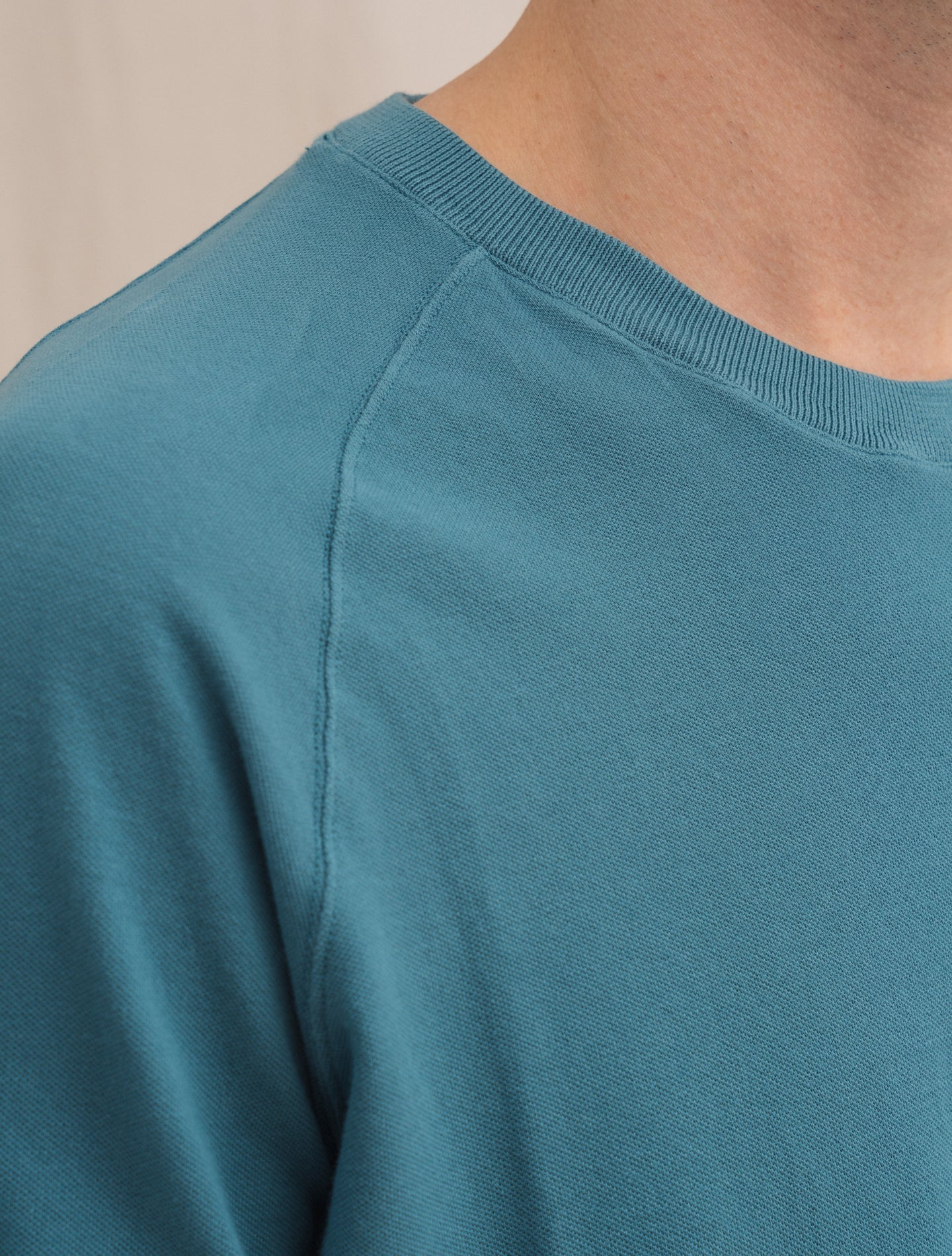 Pique Raglan T-Shirt Petrol Zanone T-shirts 48