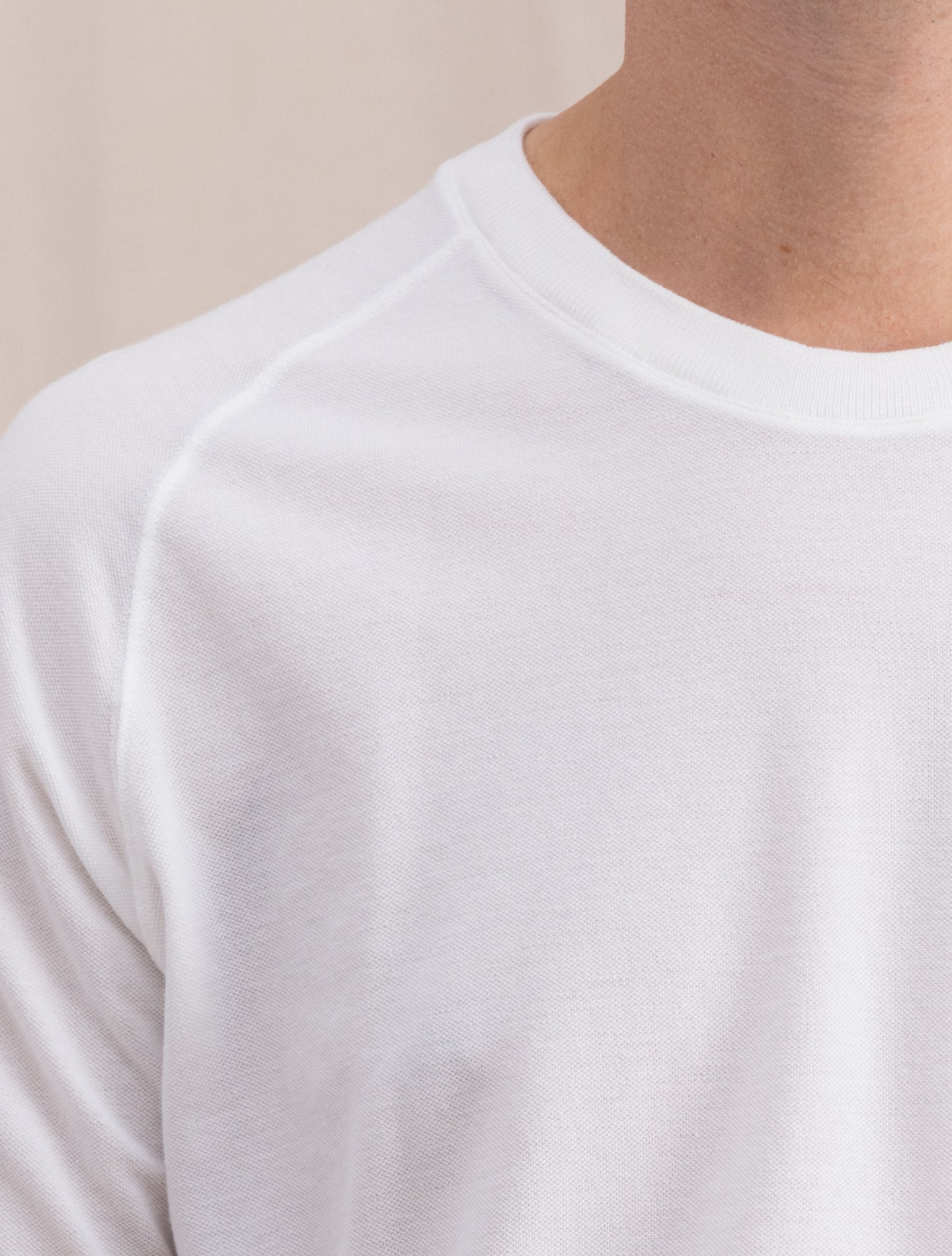Pique Raglan T-Shirt White Zanone T-shirts 48