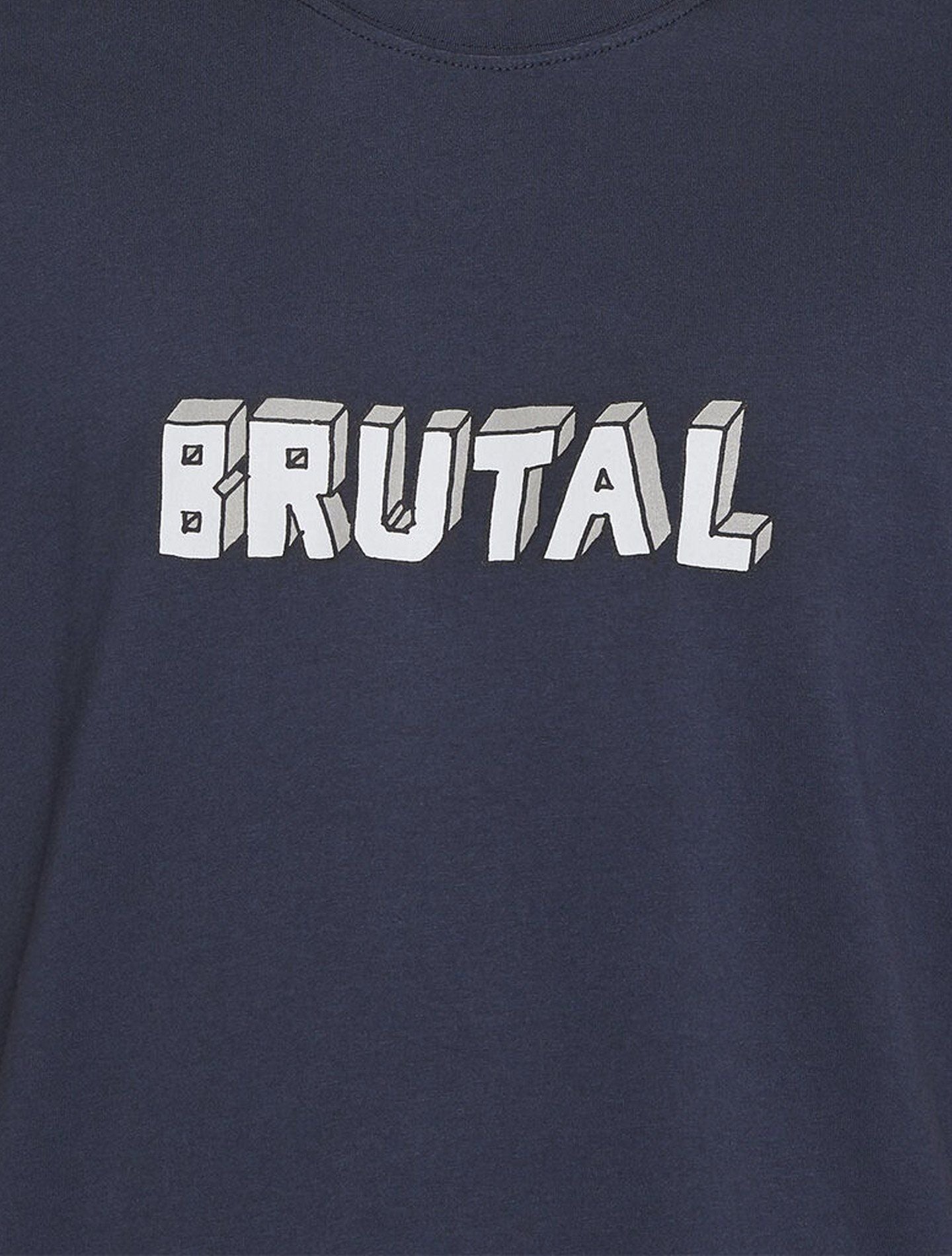 Printed Cotton T-Shirt Brutal Navy Aspesi T-shirts XS