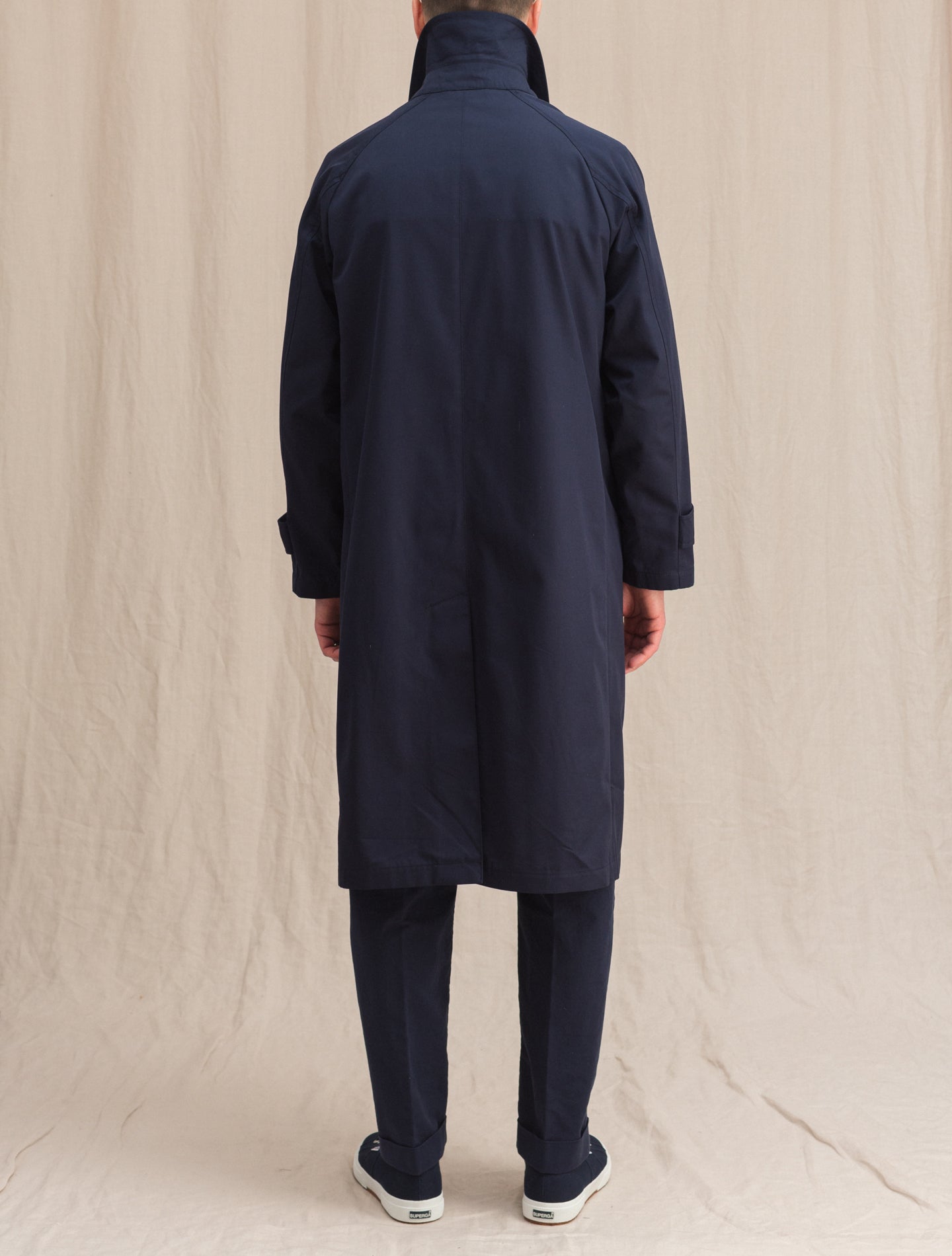 Selwyn Raglan Coat Navy Mackintosh Outerwear 36/S