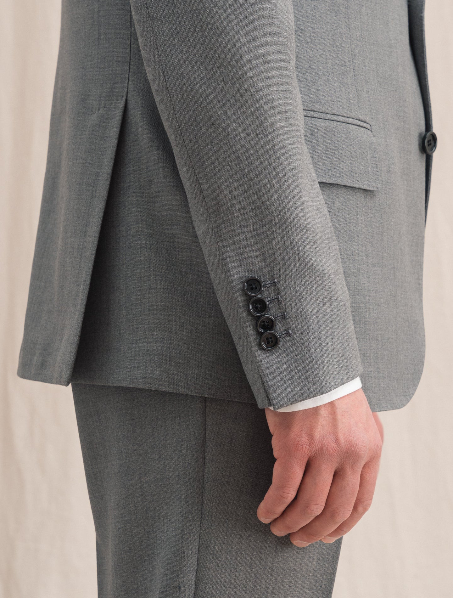 Single Breasted Suit Grey | Gabucci