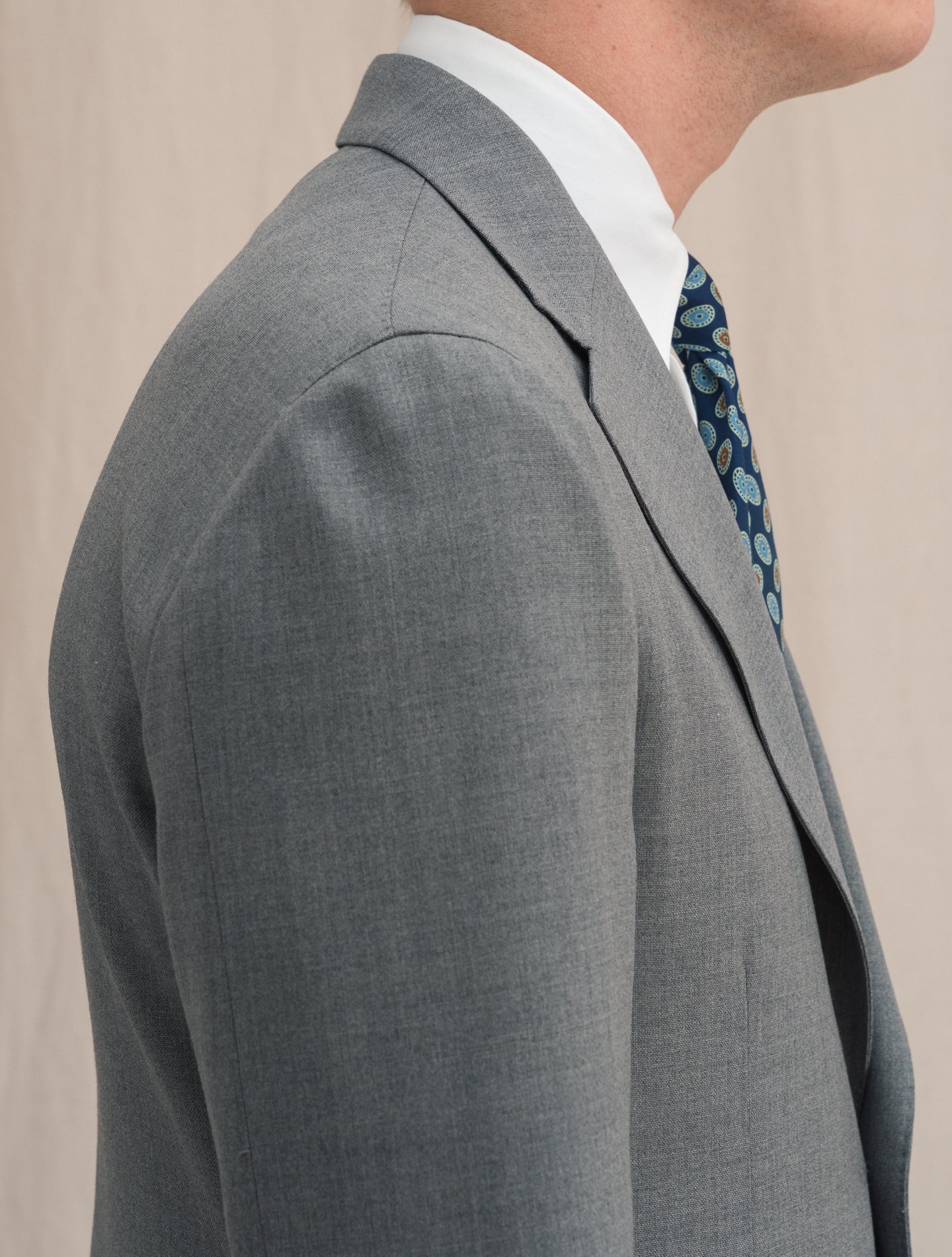 Single Breasted Suit Grey | Gabucci