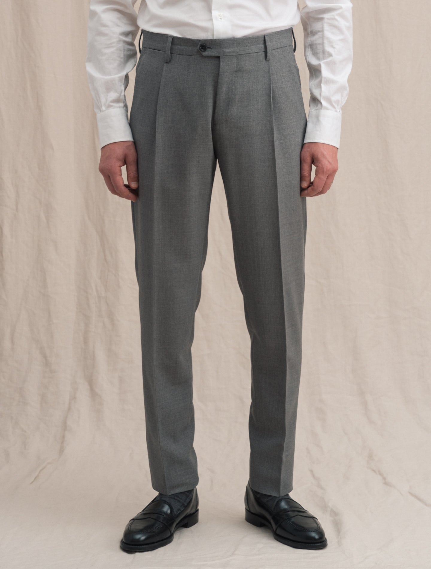 Single Breasted Suit Grey | Gabucci