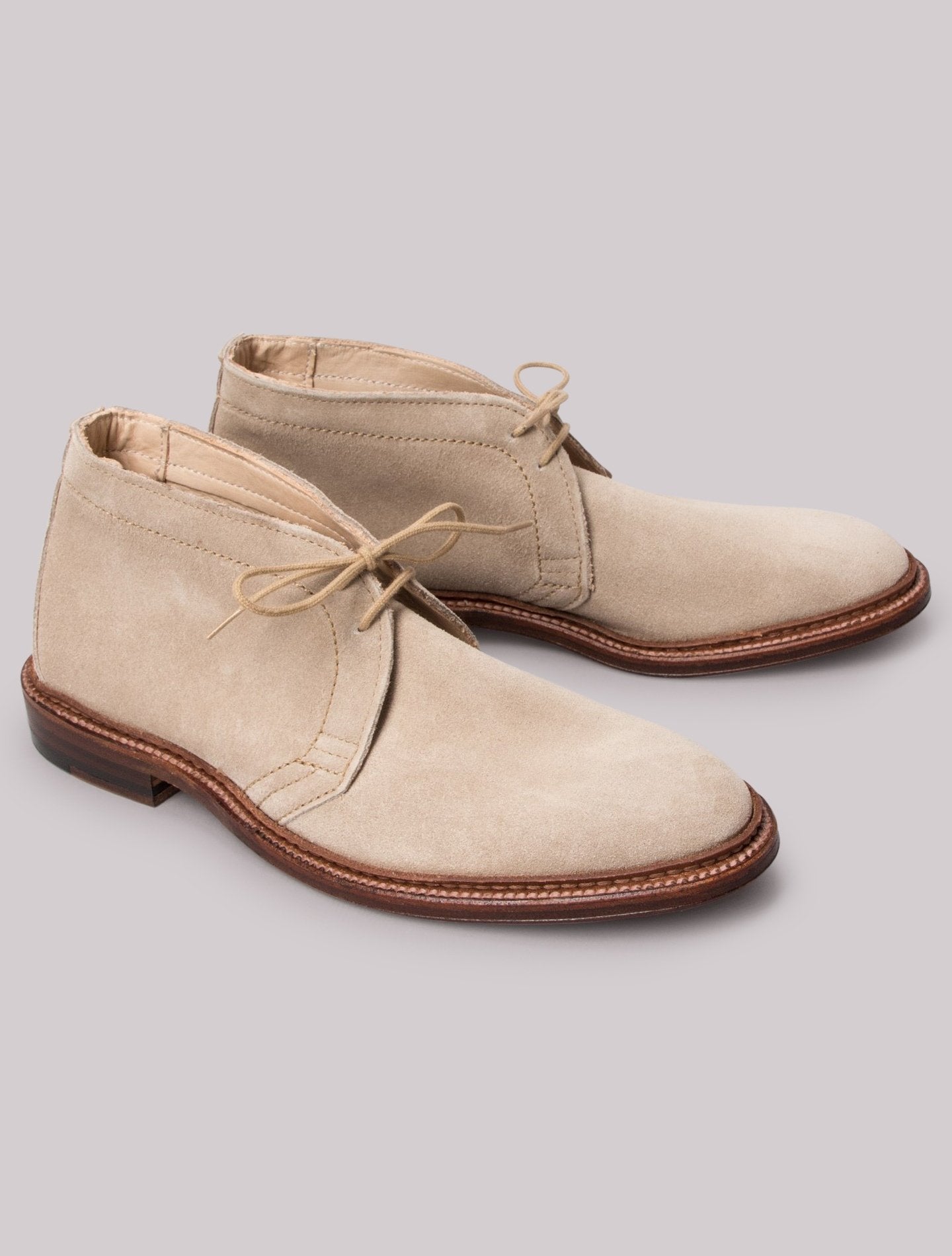 Unlined Chukka Milkshake Suede Alden Boots US 6,5