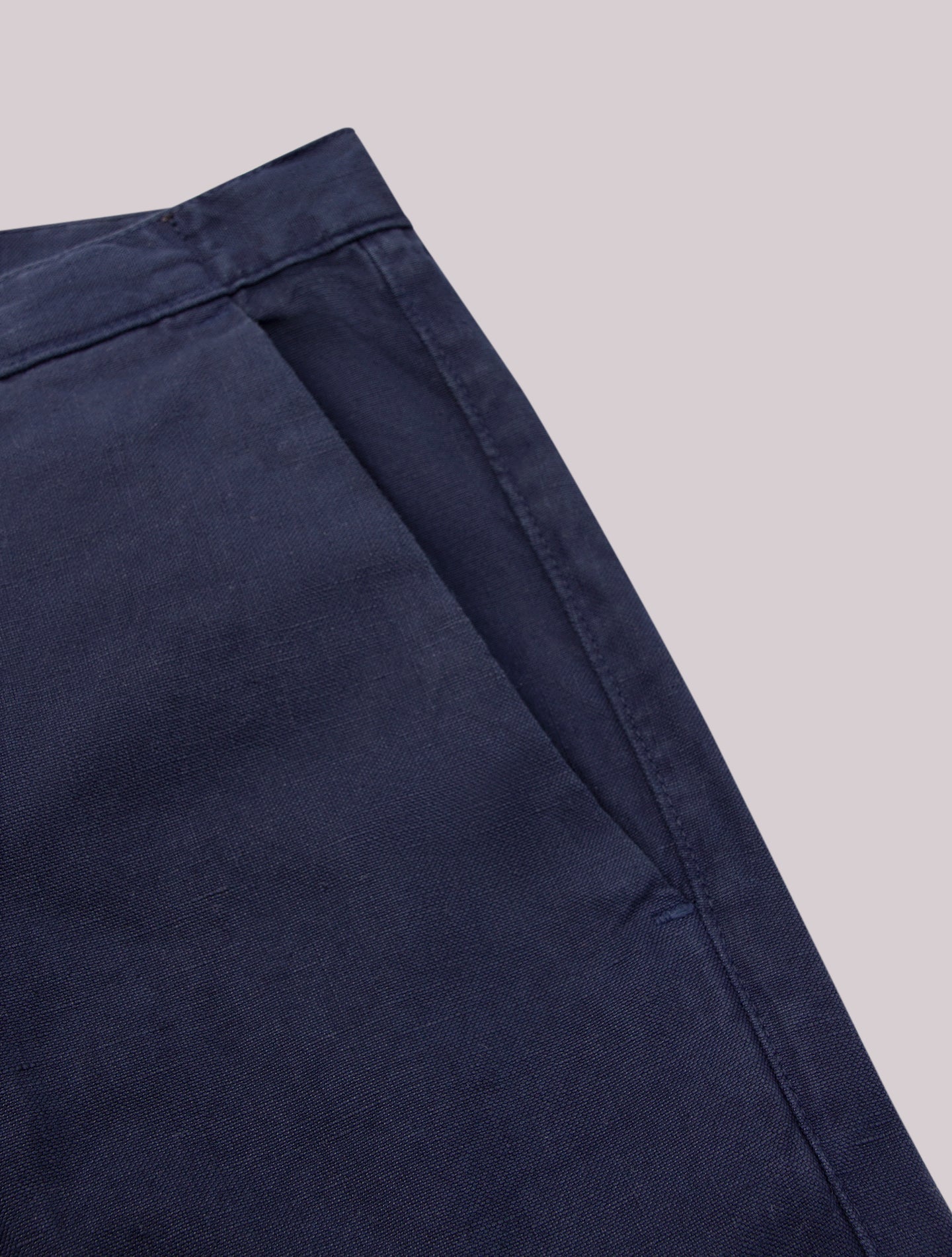 Vela Cotton Linen Shorts Navy Massimo Alba Trousers 46